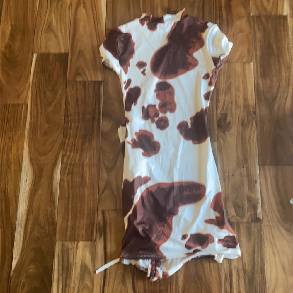 “Cowgirl” Side Drawstring Mini Dress. - Picture 5 of 7